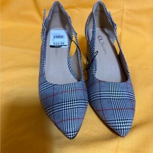 CL by Laundry Women's Checkered Pointed-Toe Heels